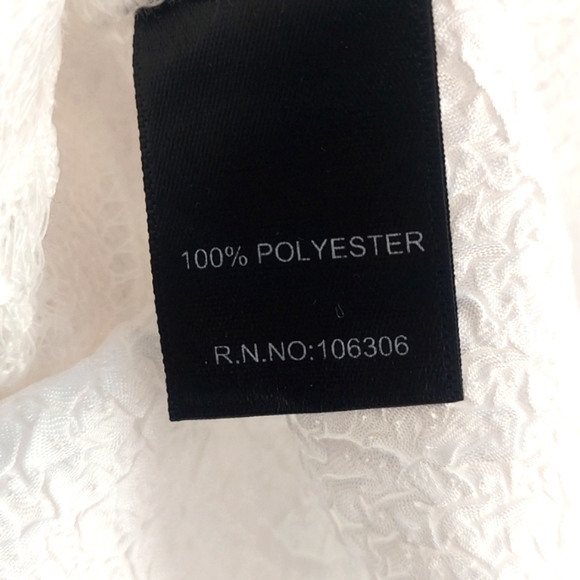 โข Patchington Lacy White Blouse Elegant Top, Size 3X, Like New - Picture 6 of 9